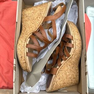 Cork wedges, lightly used.